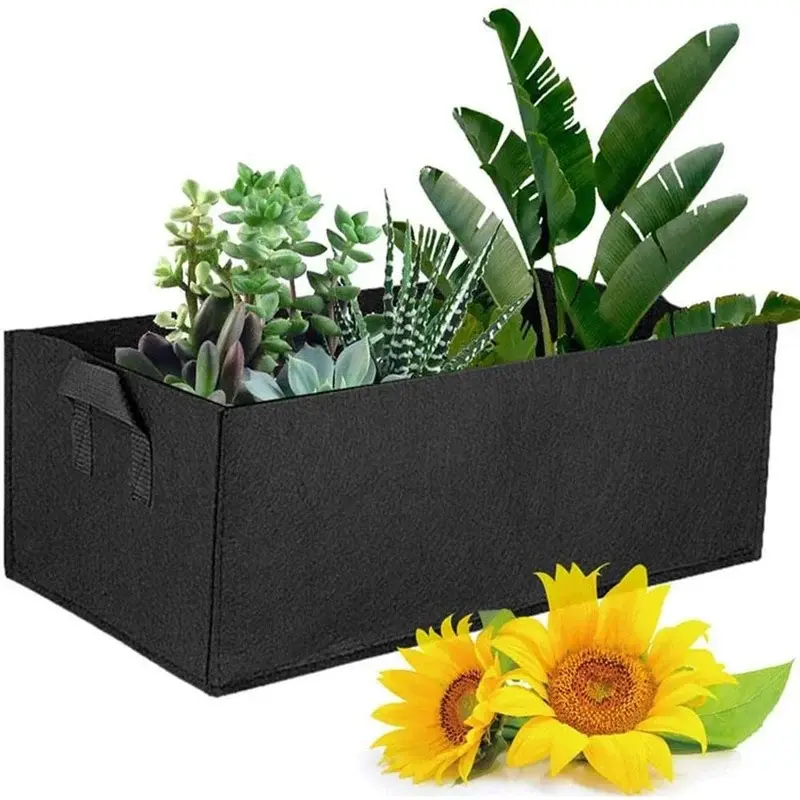 Garden Planting Bags Grow Bags with Handles Multi-size Felt Grow Bag Rectangle Planting Nursery Pot Vegetable Potato Planting