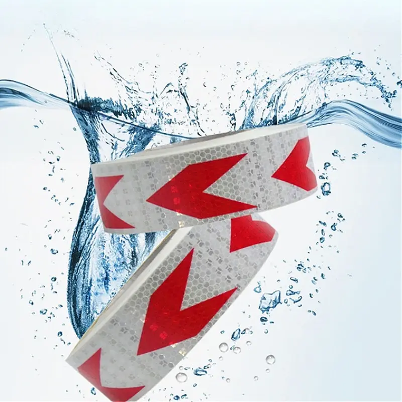 Car Reflective Tape Auto Safety Warning Sticker Reflector Protective Tape Strip Film for Trucks Motorcycle Reflective Material