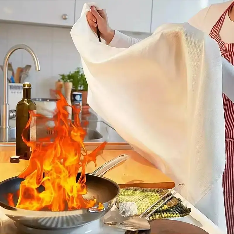 1m/1.5m Fire Blanket Portable Emergency Blanket Retardant Fire Suppression Blanket Safety Cover Fire Extinguisher Fireproof Mat
