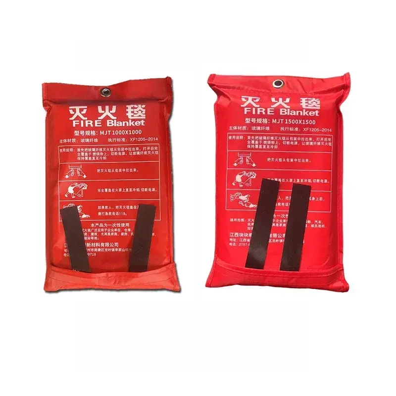 1m/1.5m Fire Blanket Portable Emergency Blanket Retardant Fire Suppression Blanket Safety Cover Fire Extinguisher Fireproof Mat