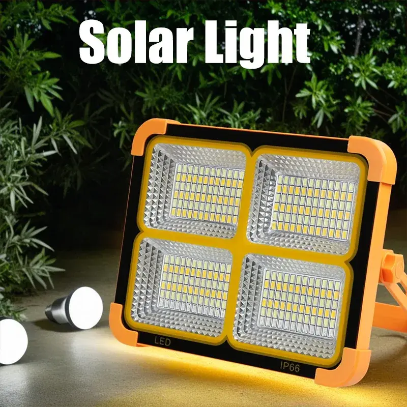 Camping Lamp Portable Solar Light with Handle Outdoor Camping Lights Waterproof Rechargeable LED Lamp Night Lighting Equipment