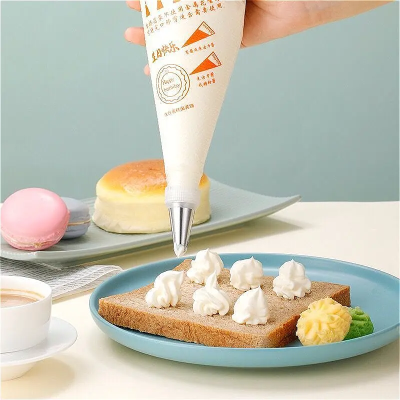 200pcs Disposable Piping Bag Pastry Bags Icing Cake Cream Bag for Decorating Pastries Cake Decorating Tools Bakery Accessories