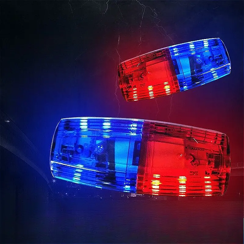 Red Blue Caution Light Night Light Emergency Police Light Safety Warning Shoulder Lamp LED Flashing Shoulder Lamp Rechargeable