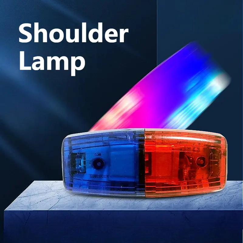 Red Blue Caution Light Night Light Emergency Police Light Safety Warning Shoulder Lamp LED Flashing Shoulder Lamp Rechargeable