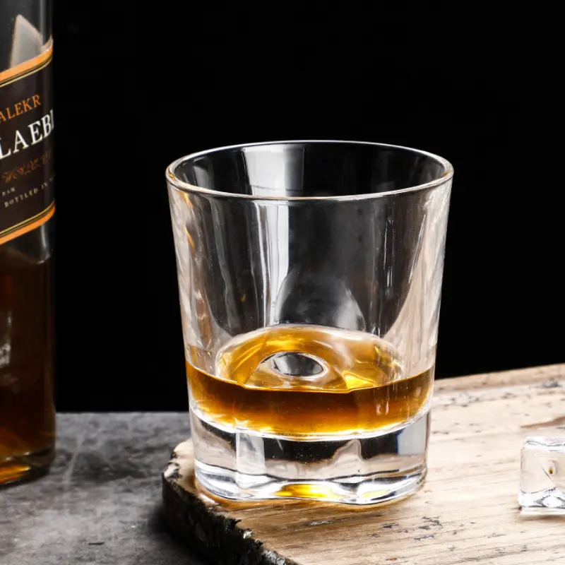 140ml/255ml Thick Bottomed Whiskey Glass Coffee Mug Party Bar Transparent Cocktail Brandy Glasses Household Beer Cup Drinkware