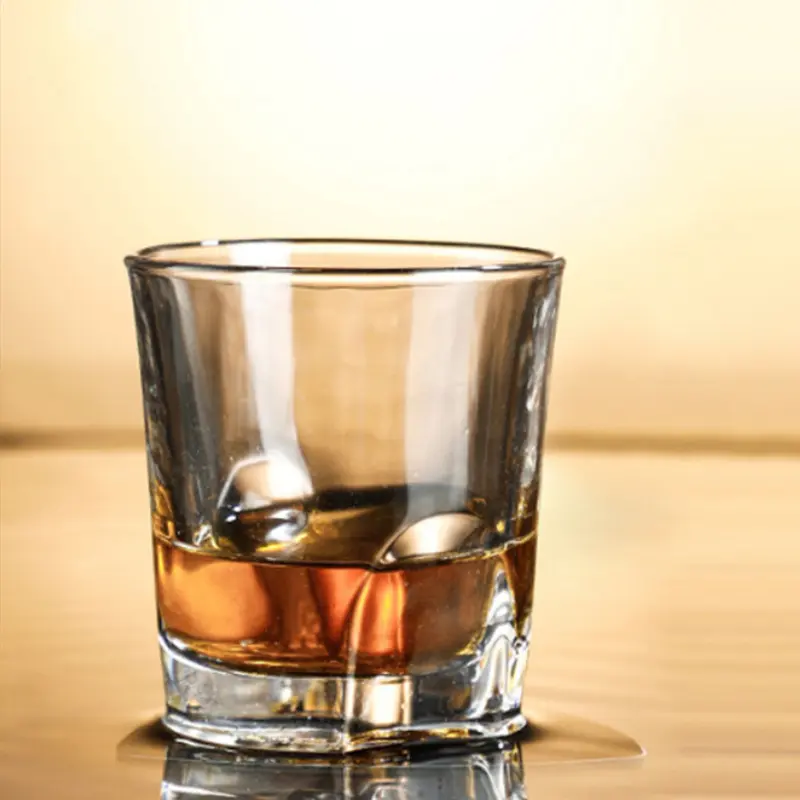 140ml/255ml Thick Bottomed Whiskey Glass Coffee Mug Party Bar Transparent Cocktail Brandy Glasses Household Beer Cup Drinkware