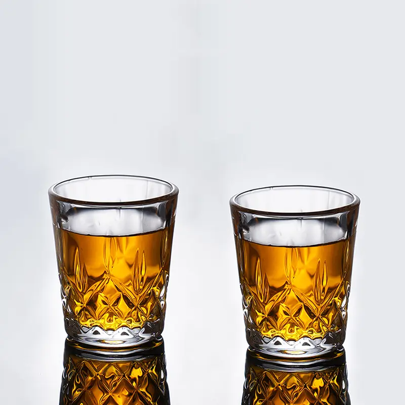 50ml/250ml Elegant Whiskey Cocktail Glasses Luxury Baijiu Cup Sets Foreign Wine Cup Household Transparent Liquor Goblet Gifts