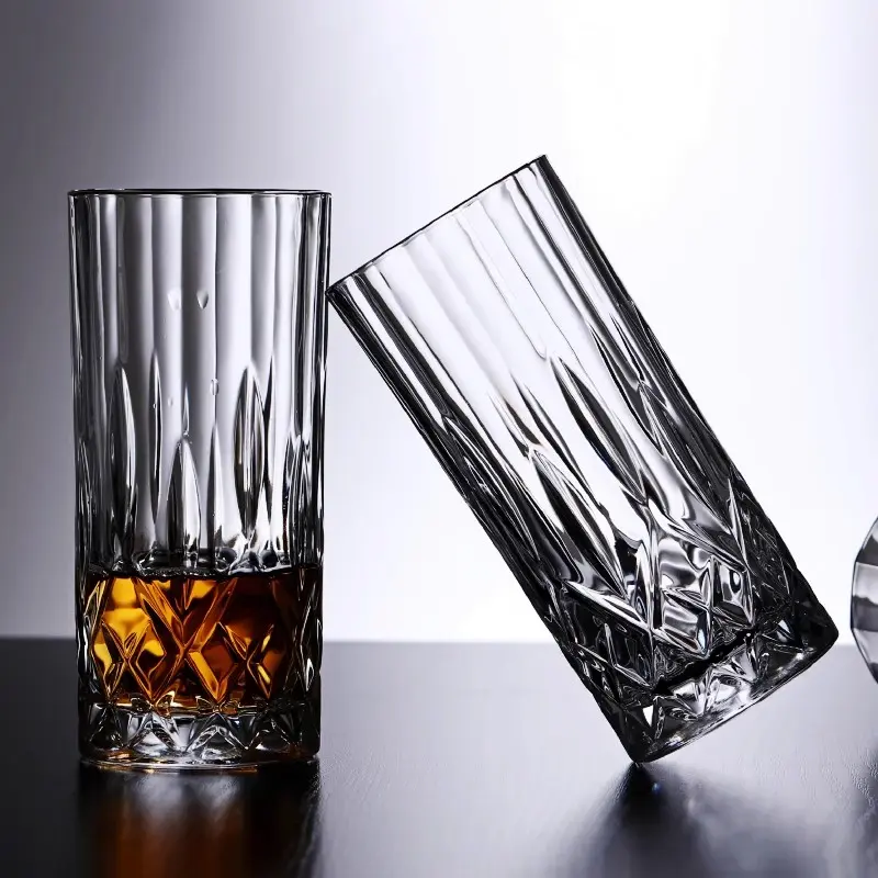 50ml/250ml Elegant Whiskey Cocktail Glasses Luxury Baijiu Cup Sets Foreign Wine Cup Household Transparent Liquor Goblet Gifts