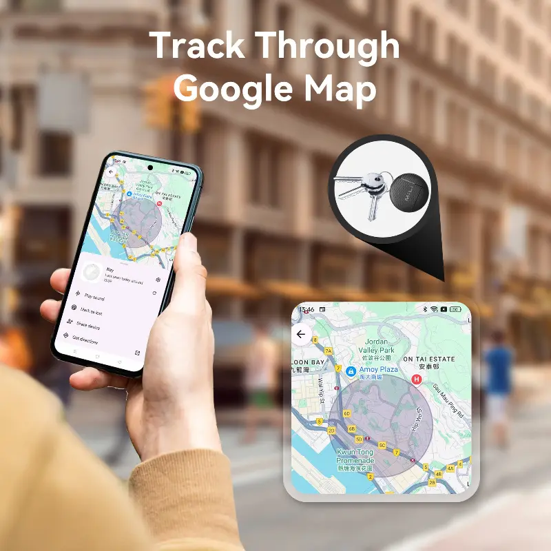 GPS Tracker Pet Locator Smart Tracker Tracking Device Personal GPS Locator Smart Bluetooth Item Locator Anti Loss Alarm Device