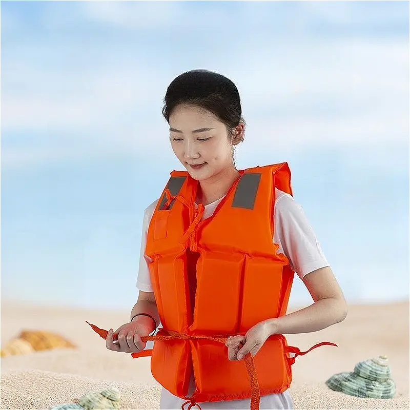 Swimming Life Vest Reflective Safety Clothing Adjustable Life Vest Water Buoyancy Jacket Swimming Safety Protection Accessories
