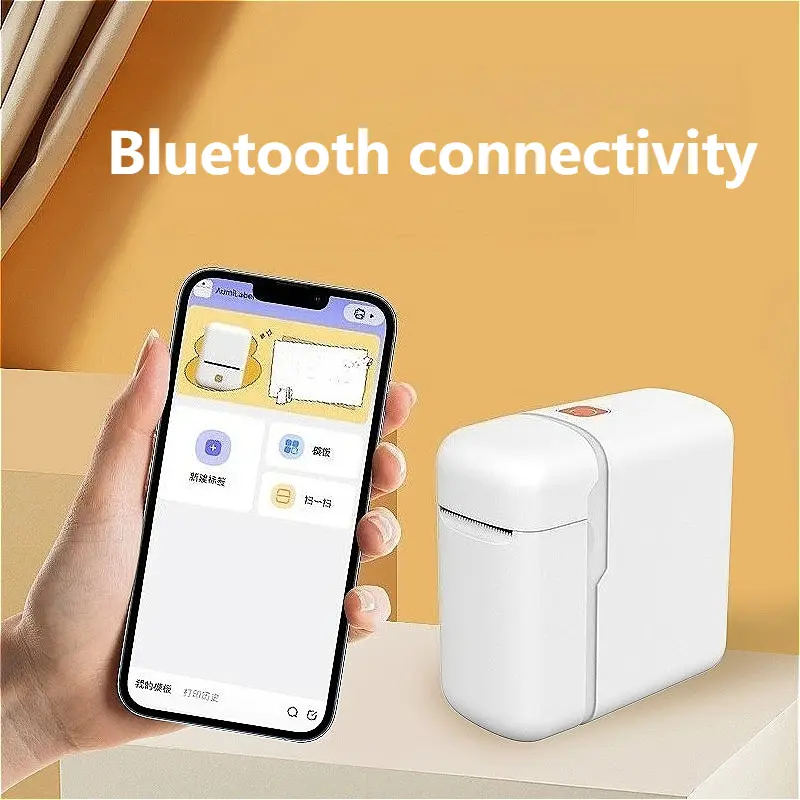 Intelligent Label Machine Portable Bluetooth Label Printer Mini Label Thermal Printer Inkless Label Printer Educational Supplies