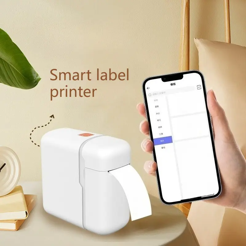Intelligent Label Machine Portable Bluetooth Label Printer Mini Label Thermal Printer Inkless Label Printer Educational Supplies