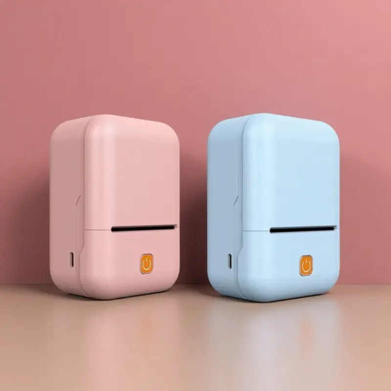 Name Sticker Printer Portable Label Thermal Printer Bluetooth Printer Labeling Equipment Sticker Print Device School Supplies