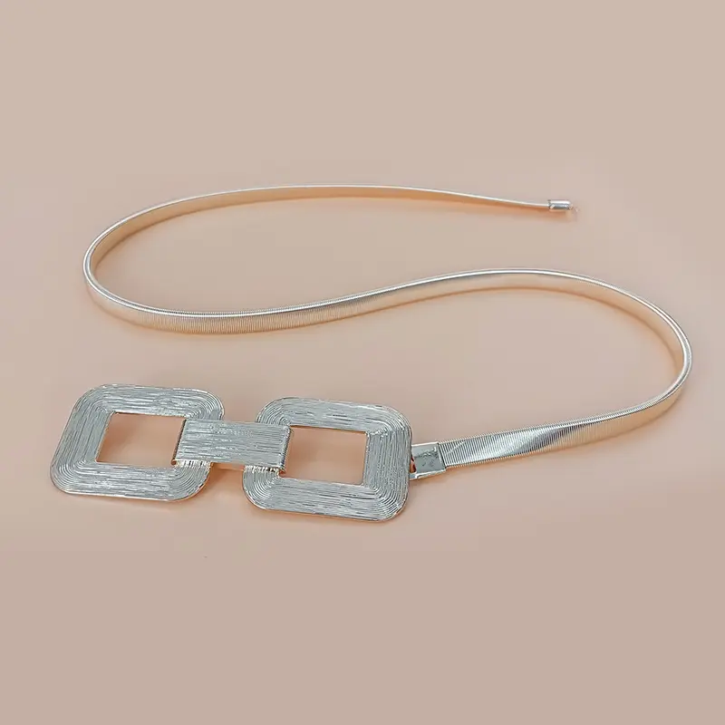 Fashion Gold Chain Belt Female Waist Adjustable Desinger Belts For Women High Quality Luxury Brand Punk Metal Dress Waistband