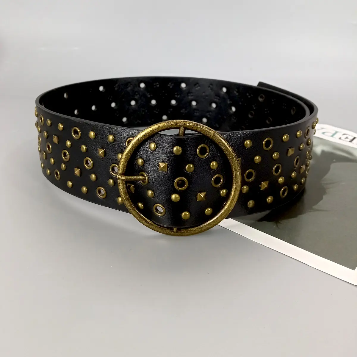 Y2K Hollow Western Style Exaggerated Cowboy Cowgirl Wide Belt For Women Vintage Soft Durable Belt Punk Gothic Waistband Female