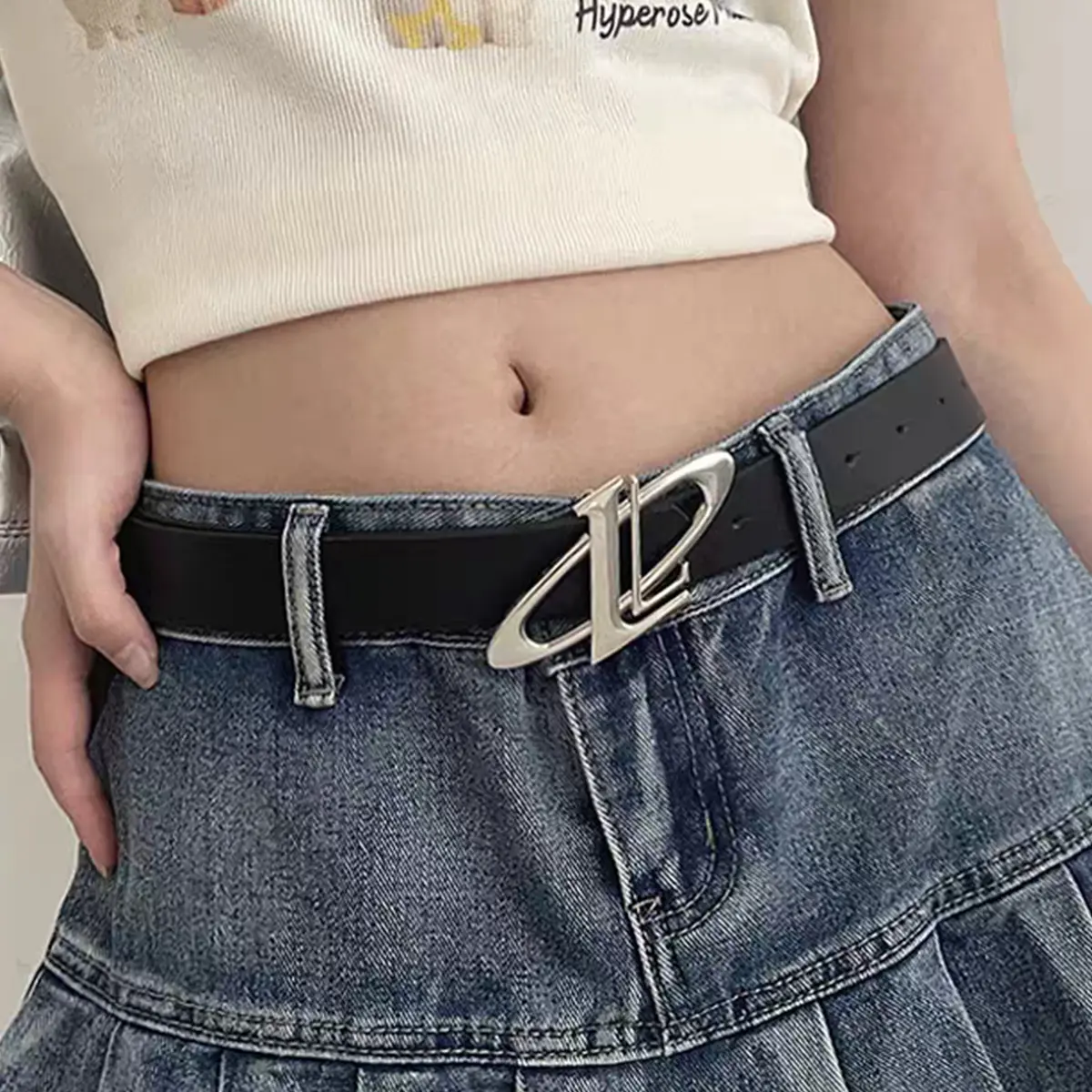 Designer Belts For Women High Quality Luxury Brand Female Waist Black Pu Leather Waistband Girls Jeans Corset Belt White