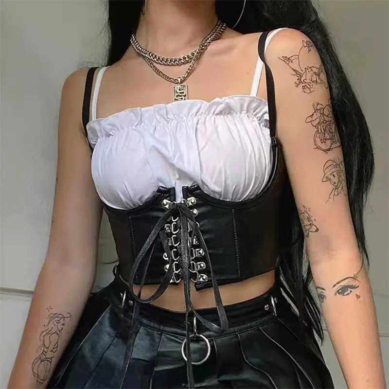 Strap style Corset Belt Female Wrap Chest High-end Luxury Brands Cummerbund Hip Hop Belts For Women Punk Gothic Y2K Waistband