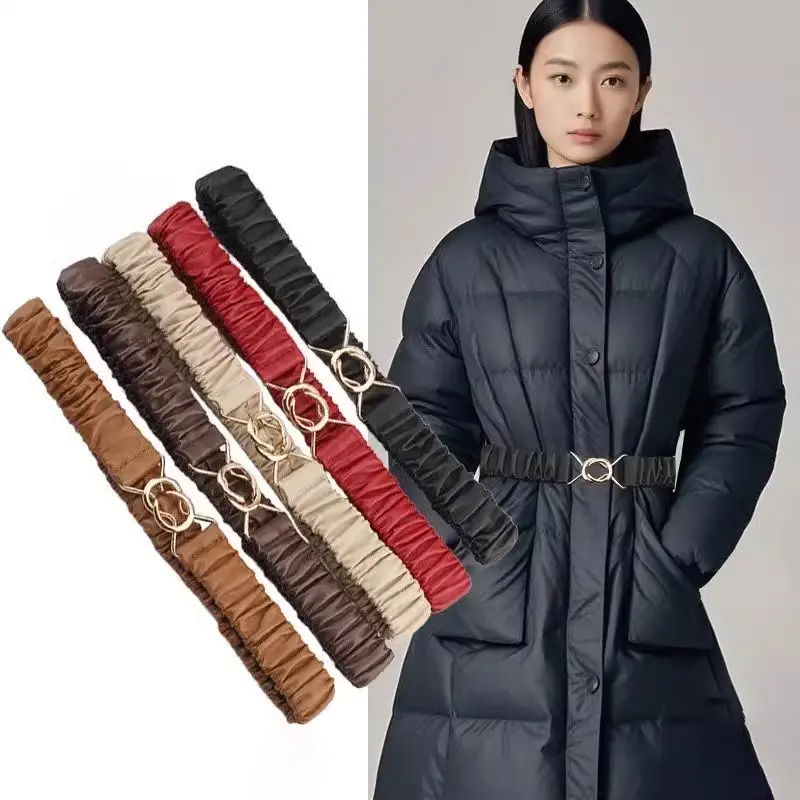 Fashion corset Belt for women plus size elegant high-end luxury brands Elastic cummerbund Black Desiner Women's belt female
