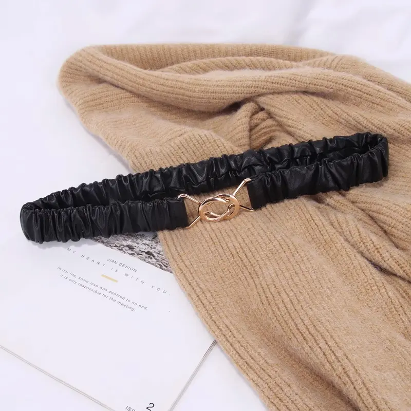Fashion corset Belt for women plus size elegant high-end luxury brands Elastic cummerbund Black Desiner Women's belt female