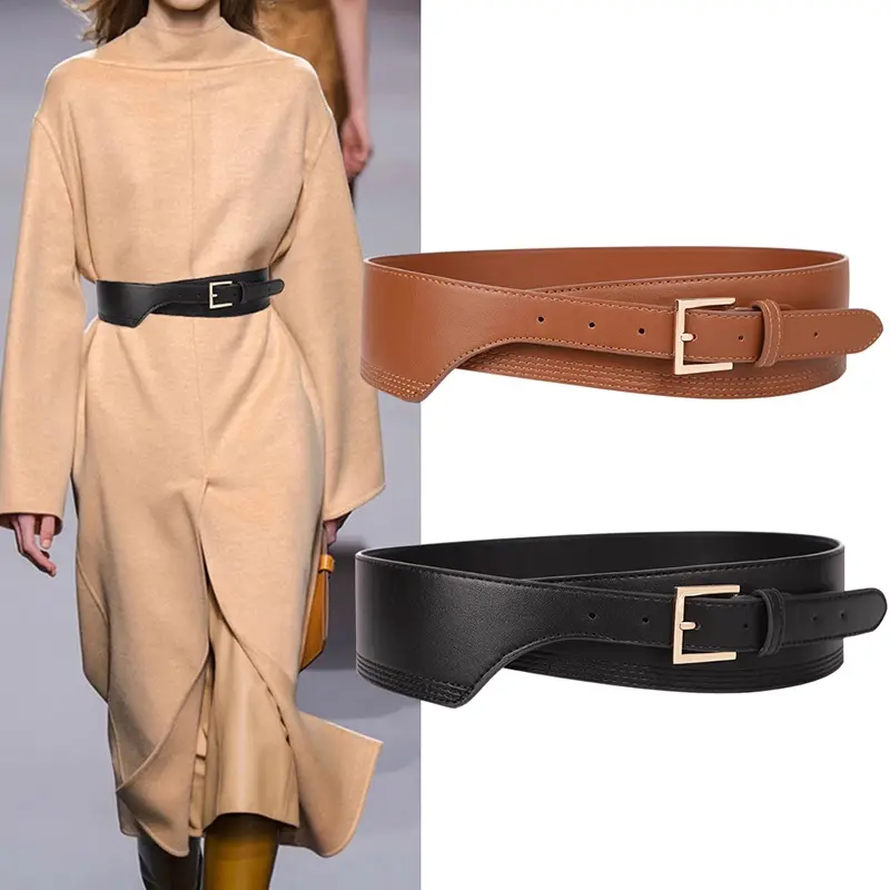 Fashion Corset Belt for women high-end luxury brands Elegant Women's belt female Desiner Cummerbund for Sweater coat down jacket
