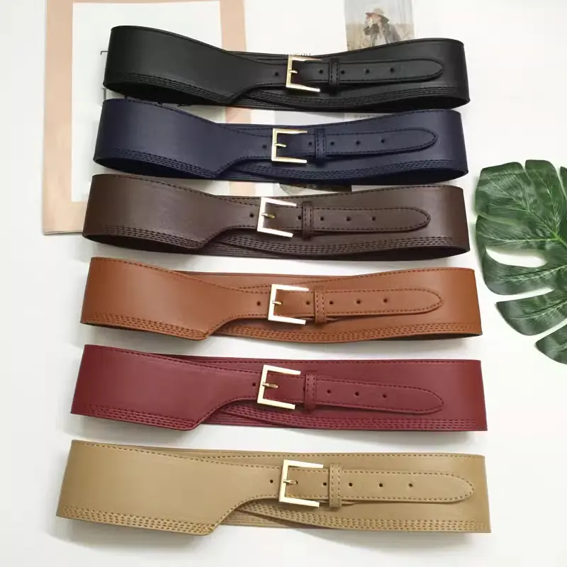 Fashion Corset Belt for women high-end luxury brands Elegant Women's belt female Desiner Cummerbund for Sweater coat down jacket