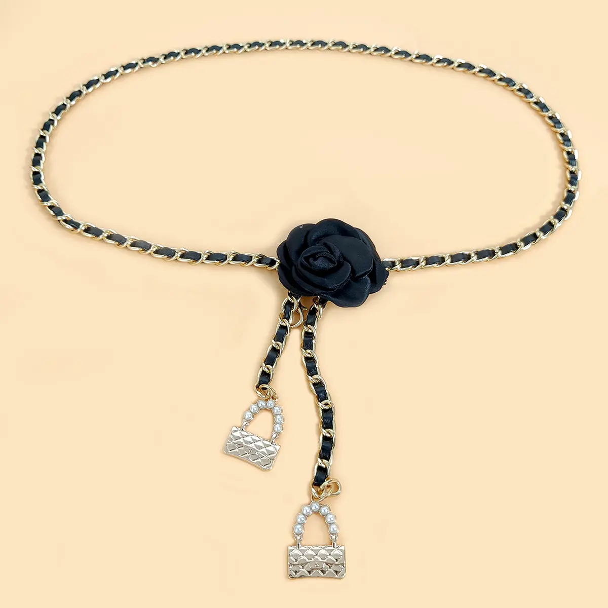 Fashion Flower Gold Chain Belt Female Waist Adjustable Punk Silver Metal Belts For Women High Quality Luxury Dress Pant Chains