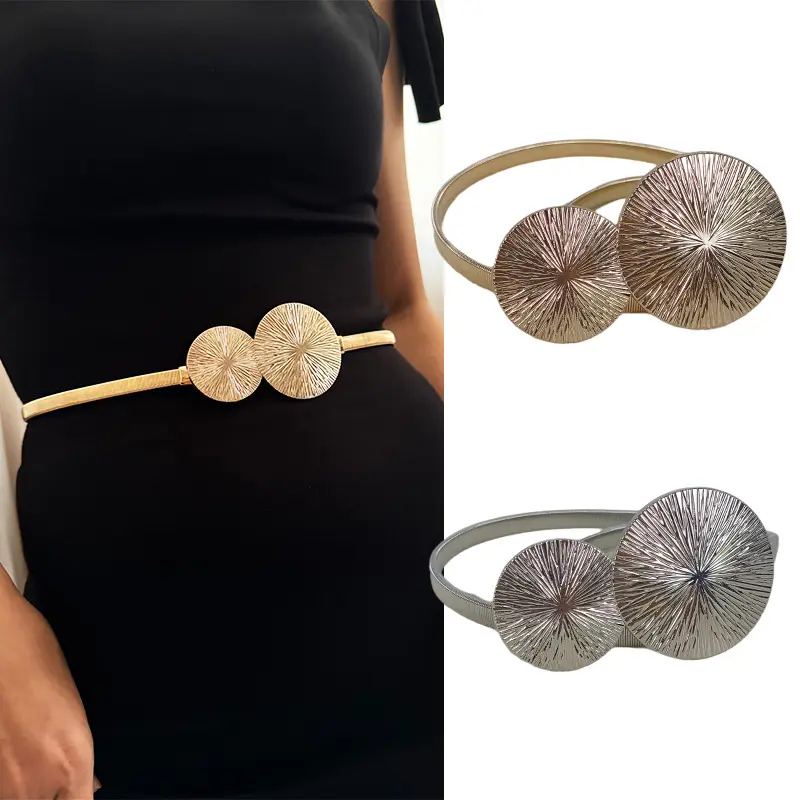 Elastic Gold Chain Belt Female Waist Punk Y2K Silver Metal Rhinestone Belts For Women High Quality Luxury Golden Waistband
