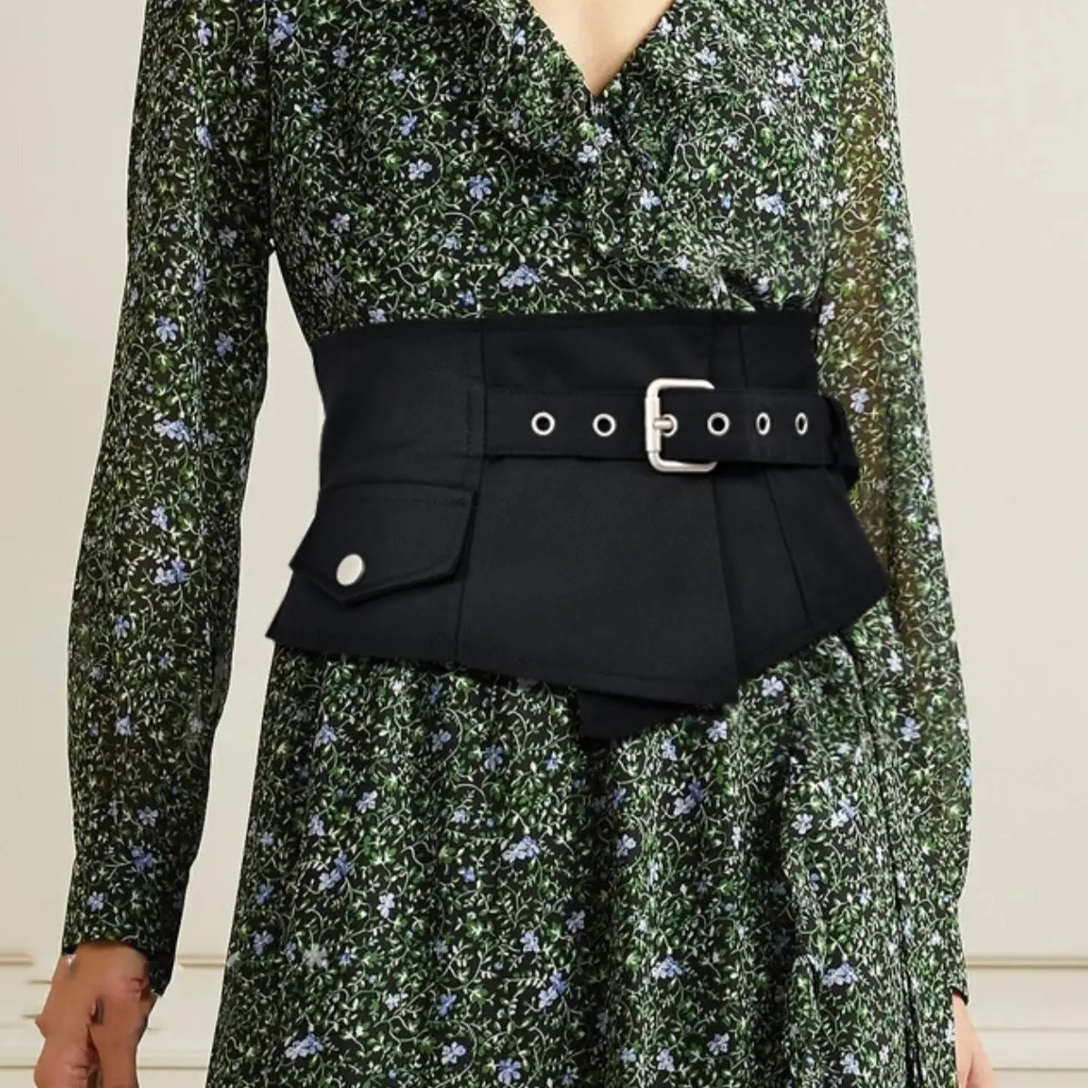 Wide Waist Cover Up Belts For Women Shirt Lace Up Decor Belt Dress T-Shirt Belt Fabric Belt Adjustable Cummerbunds