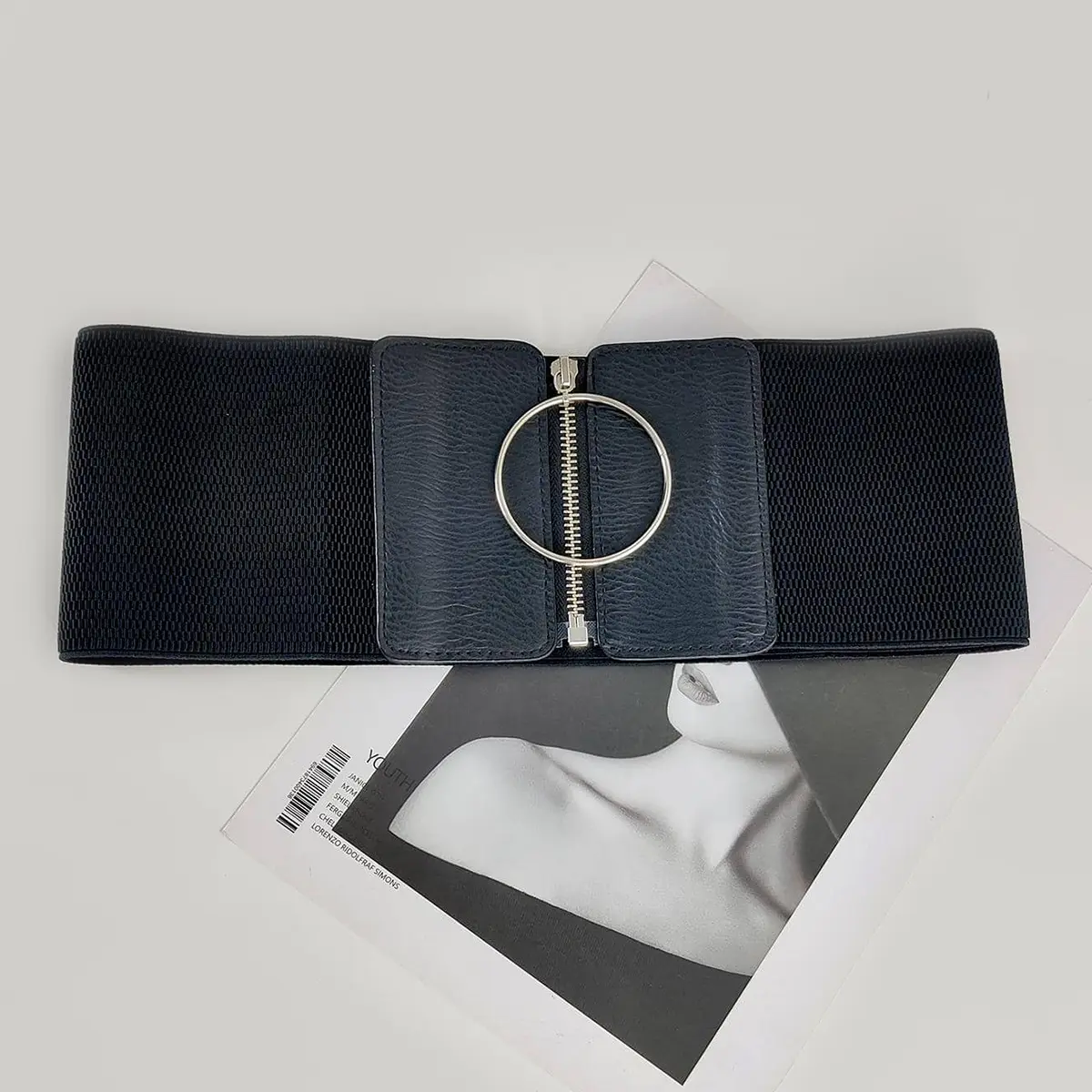 Fashion Black Elastic Designer Belts For Women High Quality Female Waist Goth Corset Belt Dress Stretch Cummerbunds Wide