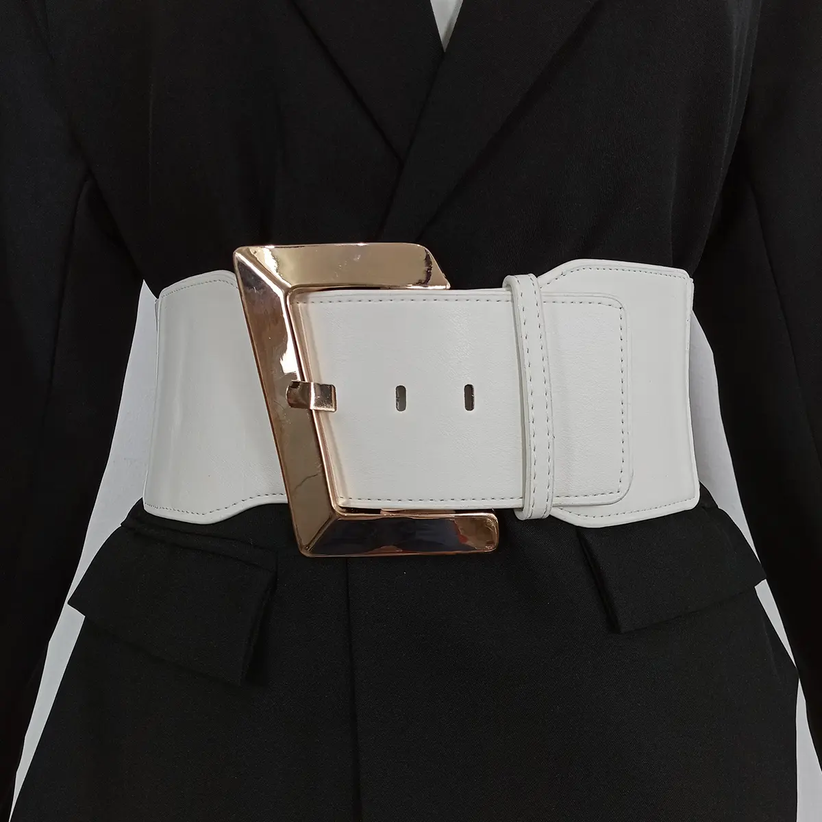 Designer Belts For Women High Quality Wide Stretch Cummerbunds Black Waist Corset Belt Female Plus Size Waistband White