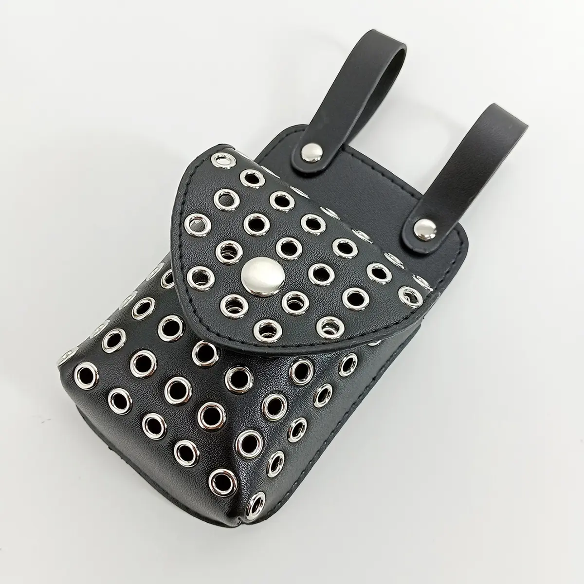 Fashion Mini Coin Purse Multi-functional PU Leather Wallet Money Belt Bag Rivet Small Multi-Card Women Clutch Card Holder