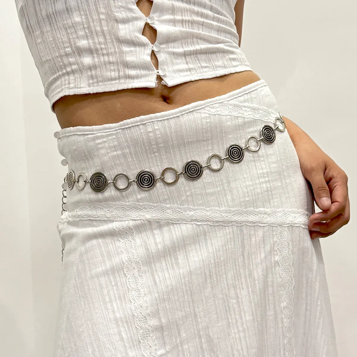 Vintage Gold Chain Belt Female Waist Y2K Silver Dress Waistband Designer Belts For Women High Quality Adjustable Punk Corset