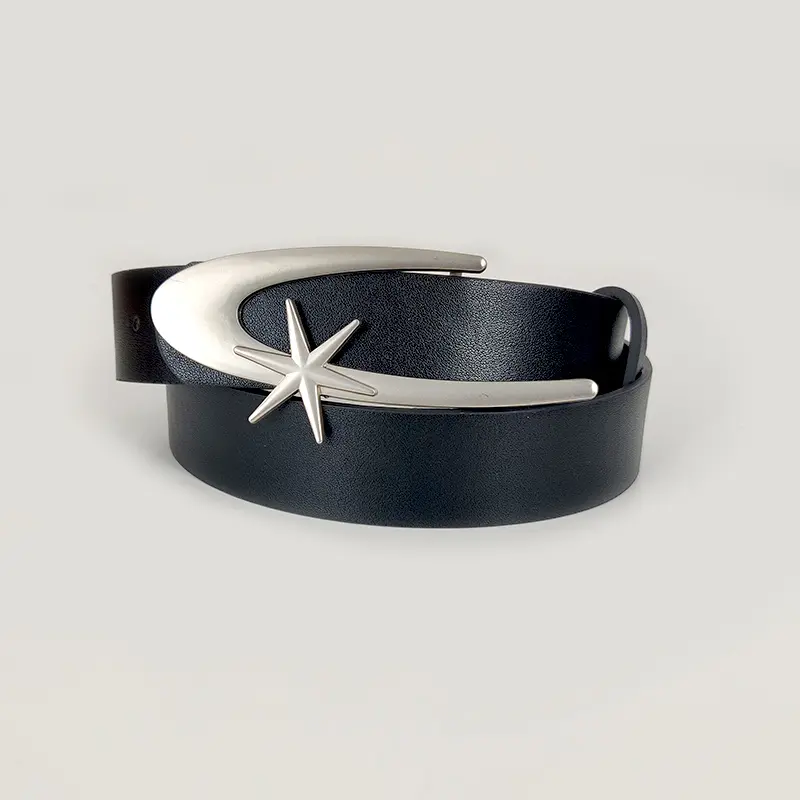 Unisex Jeans Belt Goth Y2k Designer Belts For Women High Quality Luxury Brand Black Punk Accessory 3.2cm Waistband Men