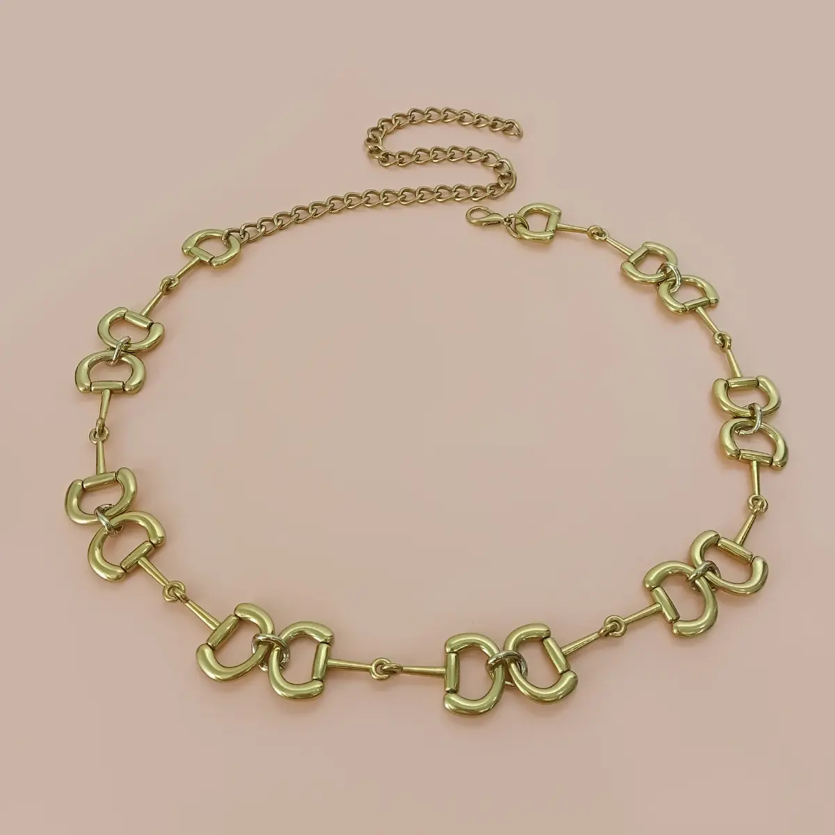 Fashion Gold Chain Belt Female Waist Adjustable Desinger Belts For Women High Quality Luxury Brand Punk Metal Dress Waistband