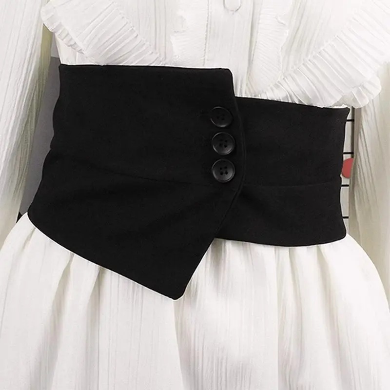 Wide Waist Corset Belts For Women Suit fabric Belt Female High-end Luxury Brands Shirt Dress T-Shirt Belt Elegant Cummerbunds