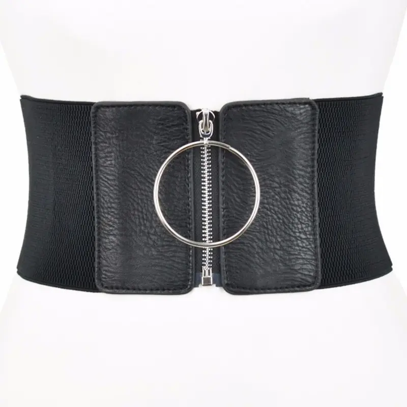 Plus Size Corset Belt Wide Stretch Cummerbunds Big Elastic Designer Belts For Women High Quality Waist Punk Dress Waistband