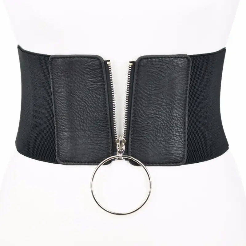 Plus Size Corset Belt Wide Stretch Cummerbunds Big Elastic Designer Belts For Women High Quality Waist Punk Dress Waistband