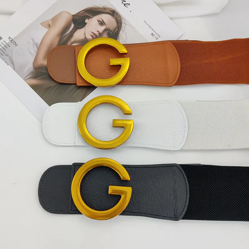 Fashion Wide Designer Belts For Women High Quality Luxury Brand Black Leather White Plus Size Corset Belt Brown Waistband