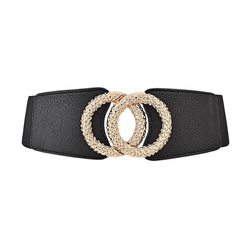Elegant Plus Size Wide Corset Belt for women Circle high-end luxury brands Fashion Women's belt female Desiner Elastic Waistband