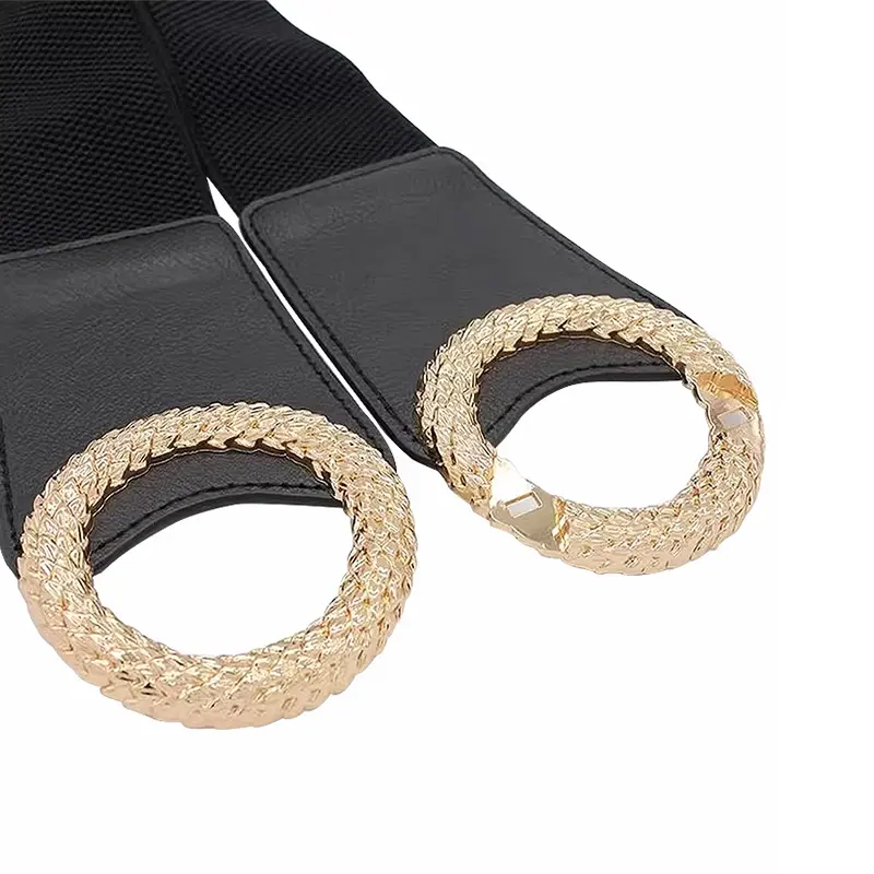 Elegant Plus Size Wide Corset Belt for women Circle high-end luxury brands Fashion Women's belt female Desiner Elastic Waistband
