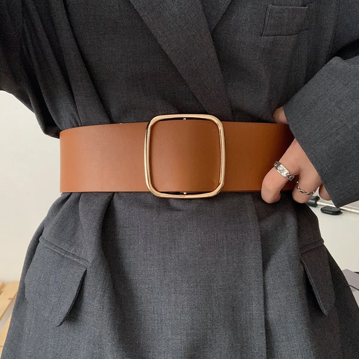 Wide Black Corset Belt Female Waist Plus Size Belts For Women High Quality Brow Big Waistband No Pin Dress Accessory