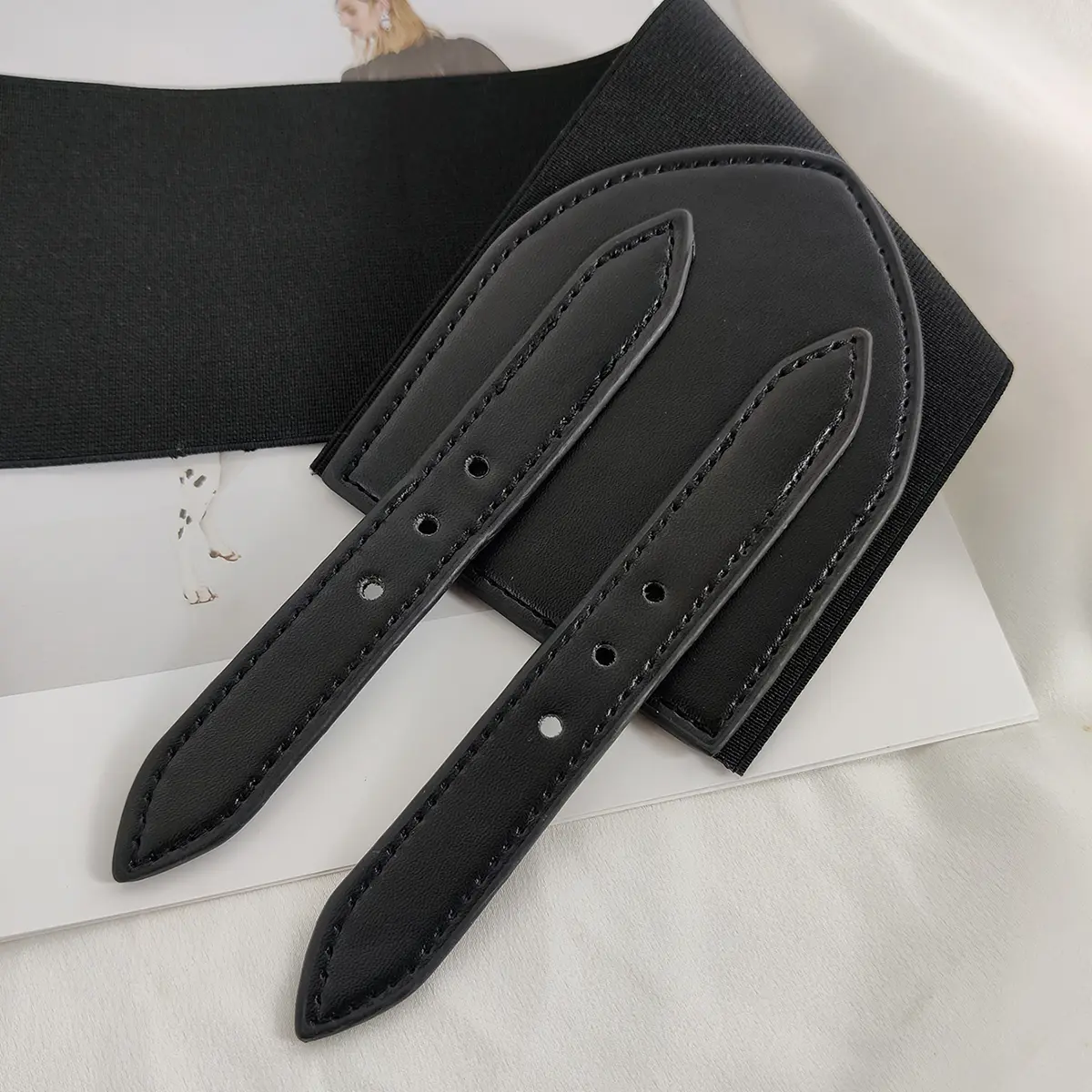 Wide Black Elastic Corset Belt Female Waist Plus Size Belts For Women High Quality Stretch Cummerbunds Big Waistband