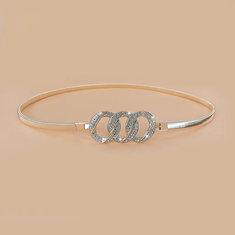 Fashion Gold Chain Belt Female Waist Adjustable Desinger Belts For Women High Quality Luxury Brand Punk Metal Dress Waistband