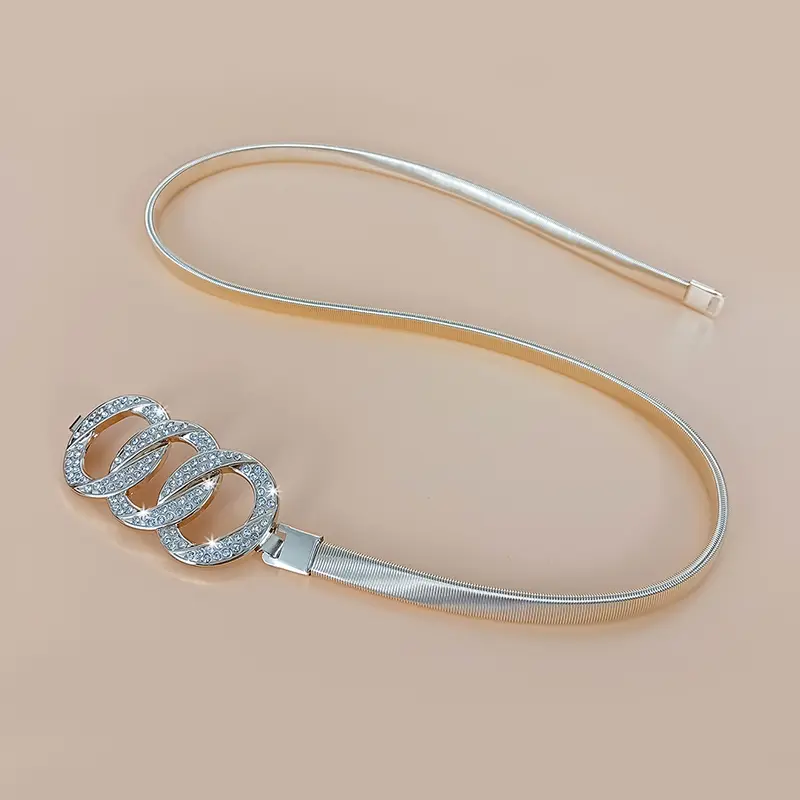 Fashion Gold Chain Belt Female Waist Adjustable Desinger Belts For Women High Quality Luxury Brand Punk Metal Dress Waistband