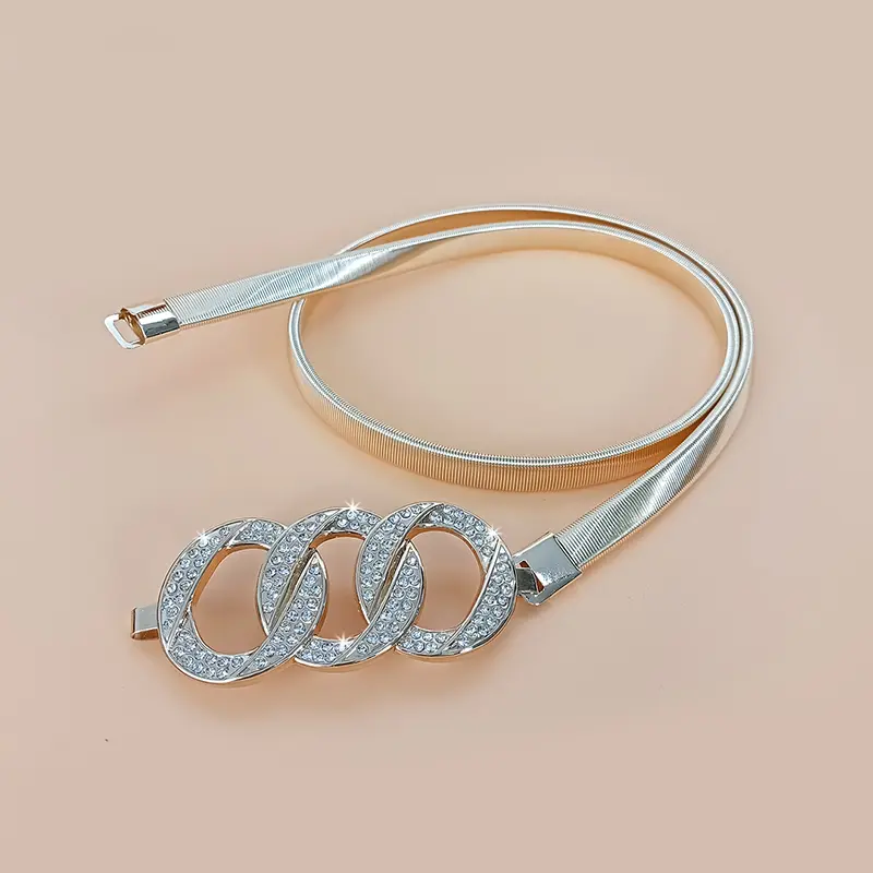 Fashion Gold Chain Belt Female Waist Adjustable Desinger Belts For Women High Quality Luxury Brand Punk Metal Dress Waistband