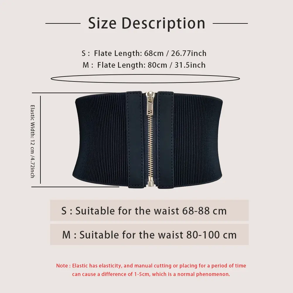 Fashion Wide Elastic Designer Belts For Women High Quality Female Dress Black Corset Belt Stretch Cummerbunds Waistband