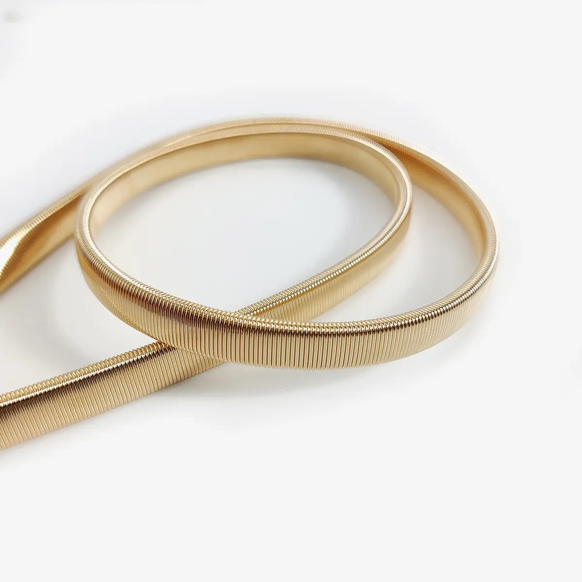 Fashion Elastic Gold Chain Belt Female Waist Flower Silver Metal Punk Belts For Women High Quality Stretch Thin Waistband