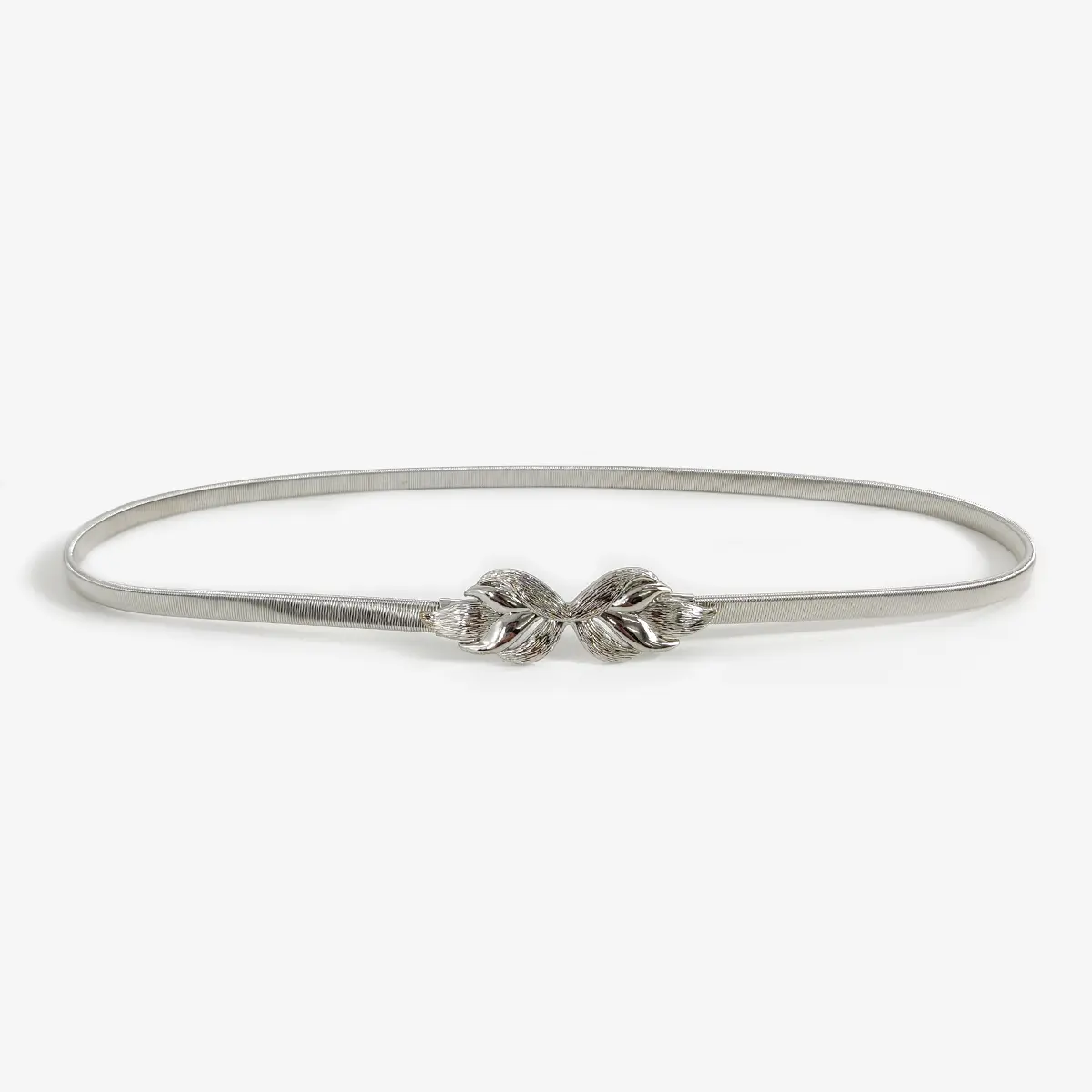 Fashion Elastic Gold Chain Belt Female Waist Flower Silver Metal Punk Belts For Women High Quality Stretch Thin Waistband