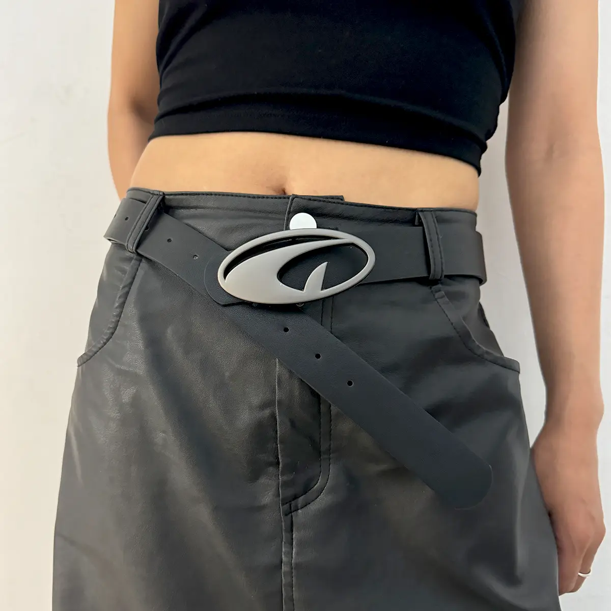 Unisex Jeans Belt Goth Y2k Designer Belts For Women High Quality Luxury Brand Black Punk Accessory 3.2cm Waistband Men
