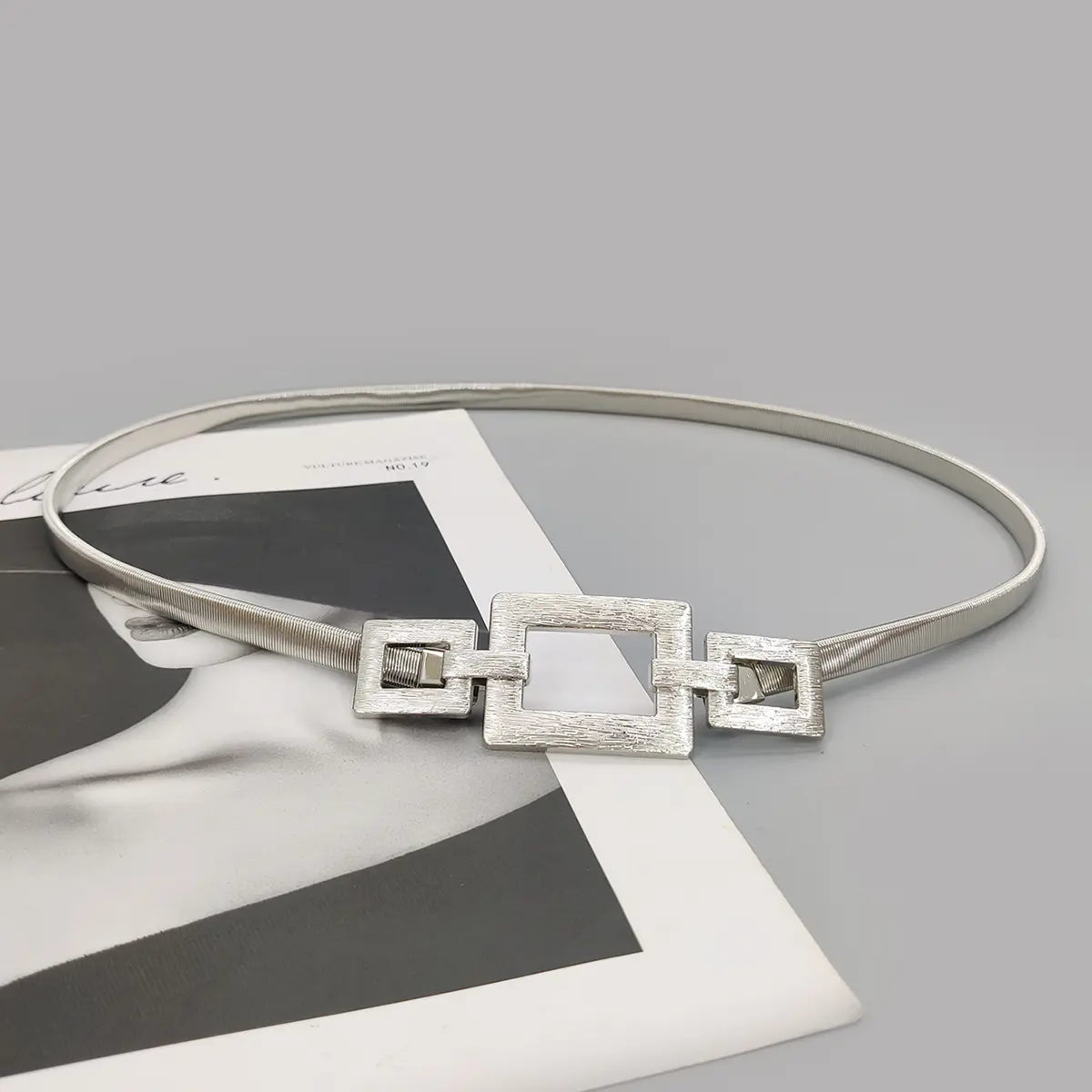 Fashion Elastic Gold Chain Belt Female Waist Punk Y2K Goth Silver Metal Belts For Women High Quality Luxury Golden Waistband